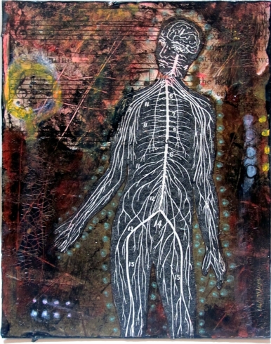 anatomical man collage
