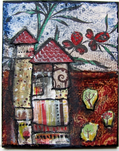 garden house collage